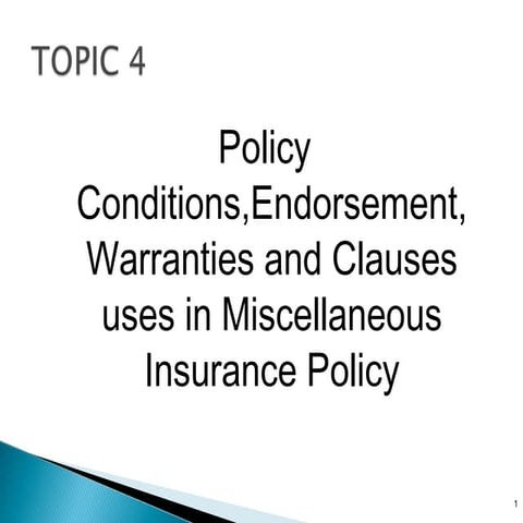 Cover notes policy drafting | PPT