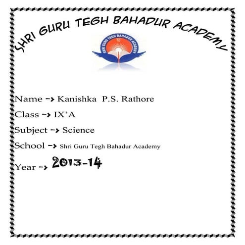 College Assignment Front Page