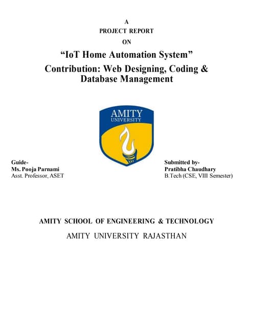 IoT Home Automation System