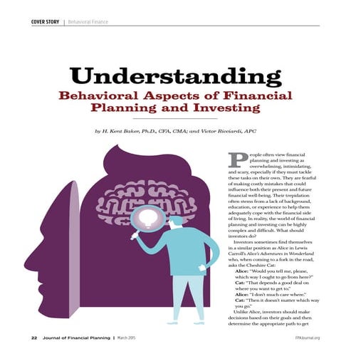 Behavioral Aspects of Finance 