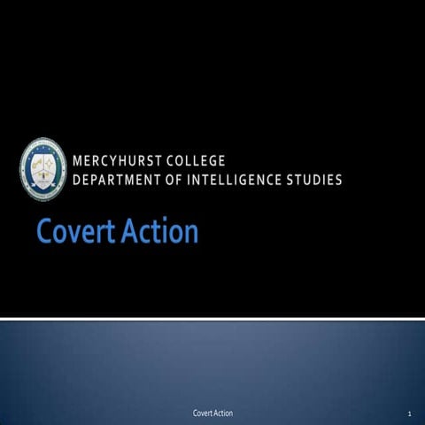 Covert action | PPT