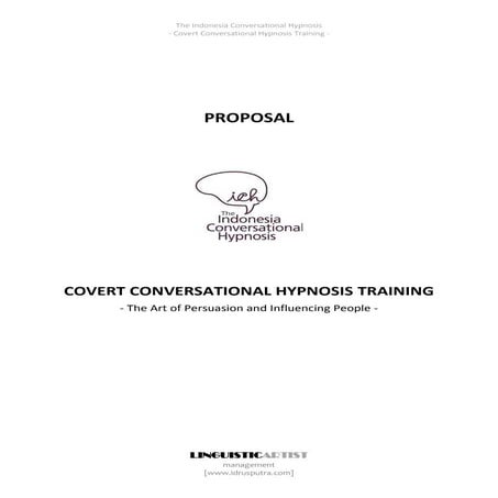 Proposal Kerja Sama "Covert Conversational Hypnosis"