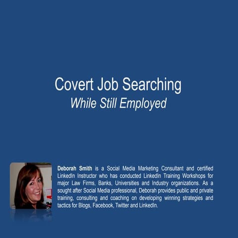 Using LinkedIn for Covert Job Searching