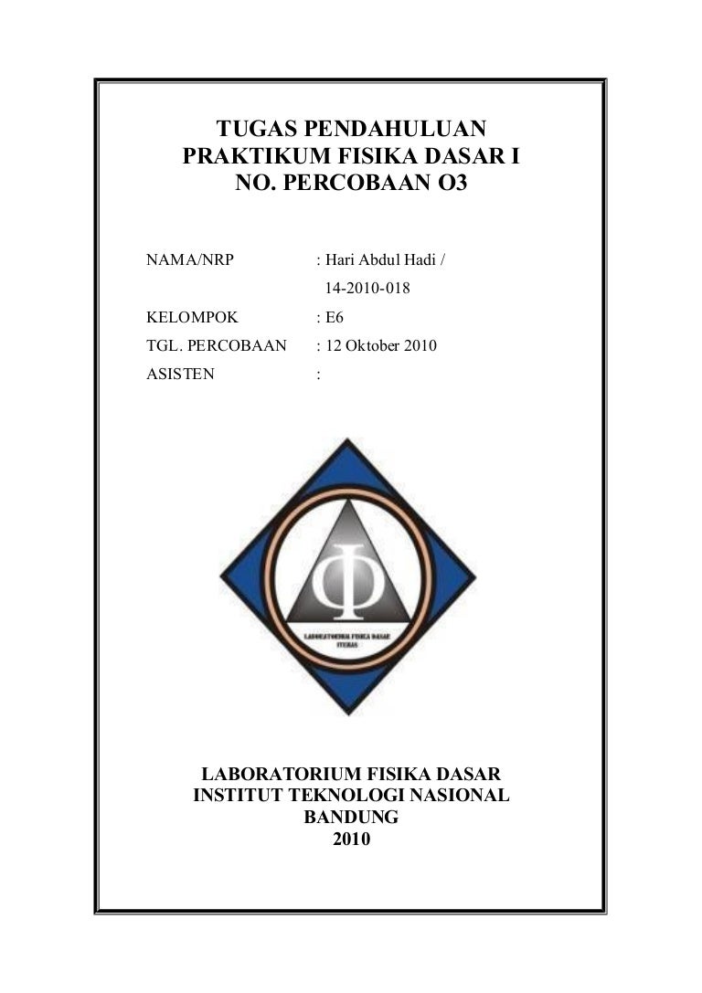 Cover Fisika Dasar 1 Itenas