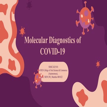 Molecular Diagnostics of COVID(Corona Virus Disease)-19.pptx