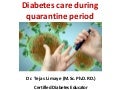 Covid 19 and diabetes care