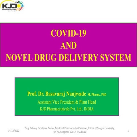 COVID-19 and Novel Drug Delivery System.ppt
