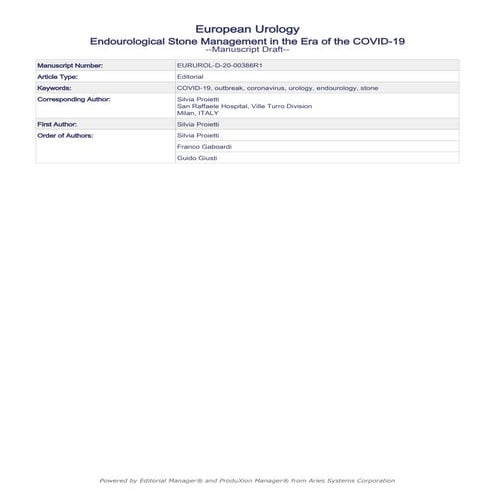 Telehealth in Urology: A Systematic Review of the Literature. | PDF