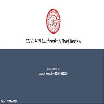 Covid-19 Brief Review | A holistic review at pandemic 