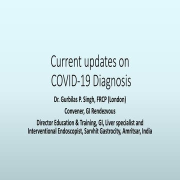 Covid   19 diagnosis - current  updates final