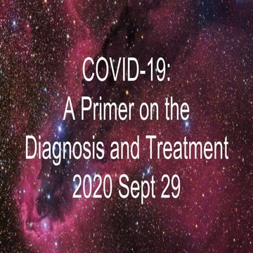 Covid 19 diagnosis and treatment