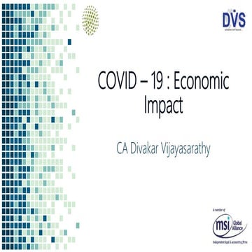 COVID-19: Economic Impact