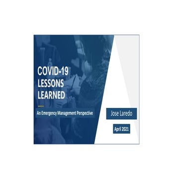 Covid 19 lessons learned