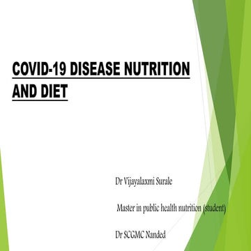 NUTRITION AND COVID 19 PANDEMIC | PPTX
