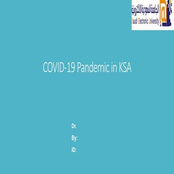 The impact of COVID-19 on Mental Health | PPTX