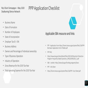 Covid 19 - ppp updates | PPTX