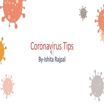 Covid 19 tips | PPTX