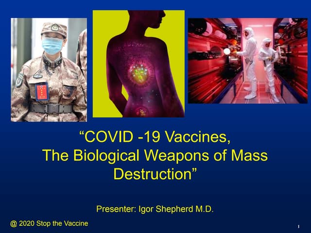 COVID-19 Vaccines, The Biological Weapons of Mass Destruction, by Igor Shephe...