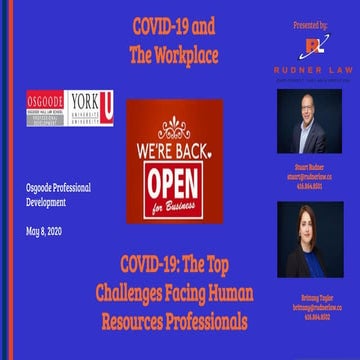 Covid 19 webinar - the top challenges facing human resources ...
