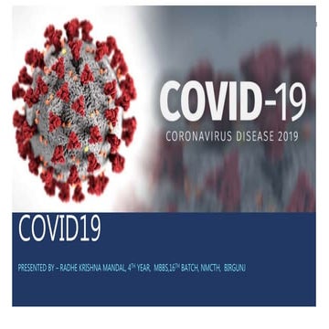Covid19- a brief introduction
