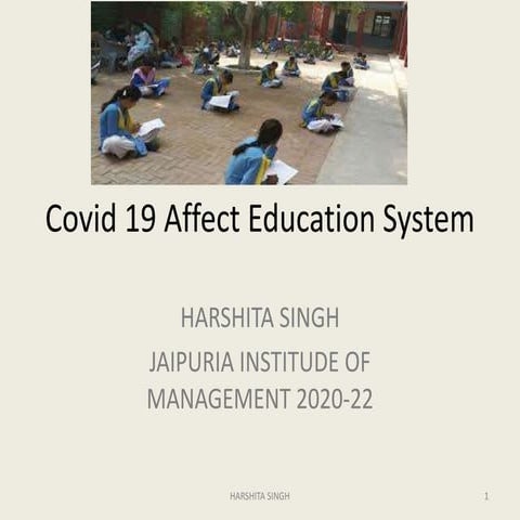 Covid 19 affect education system