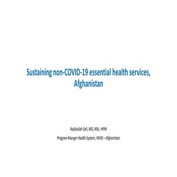 Covid 19 continuation of essential health services