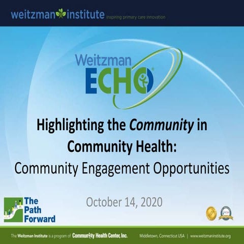 Highlighting the Community in Community Health