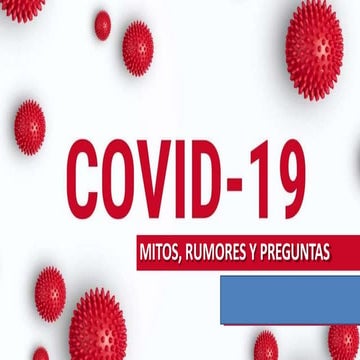 Covid 19 mitos y preguntas