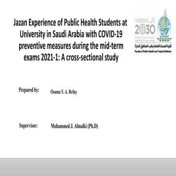 Assessment COVID-19 preventive measures