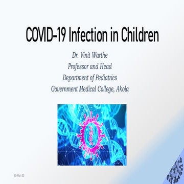 Covid 19 Infection in Children | PDF