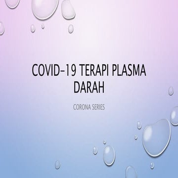 Covid19 terapi plasma darah