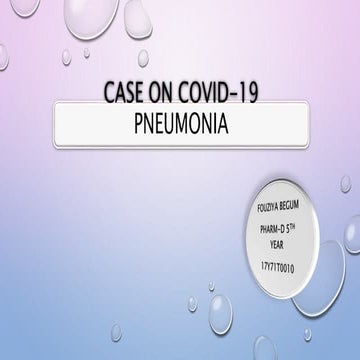 COVID 19 CASE PRESENTATION