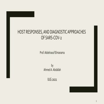 Host response and diagnostic approaches of SARS-COV-2