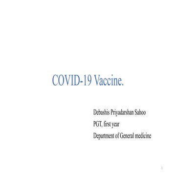 COVID-19 Vaccine and Vaccination