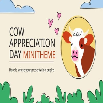 cow presentation about animals and milk..