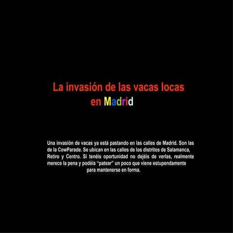 Cow Parade Madrid 2009