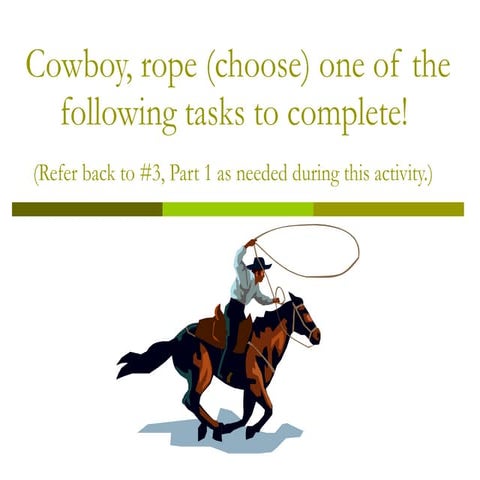 Cowboy Writing Tasks