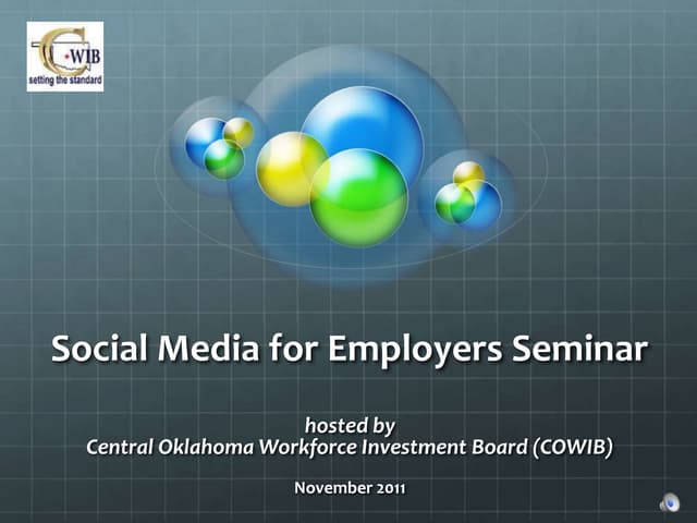 Social Media for Employers Seminar