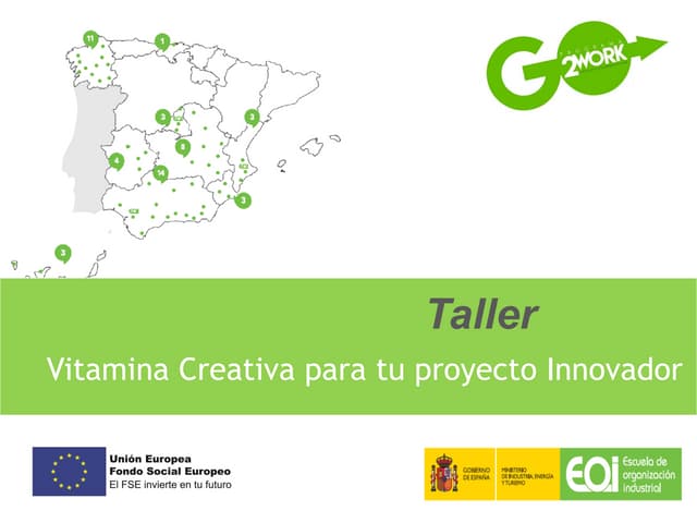 "Vitamina creativa para tu proyecto emprendedor" por Juan Pastor