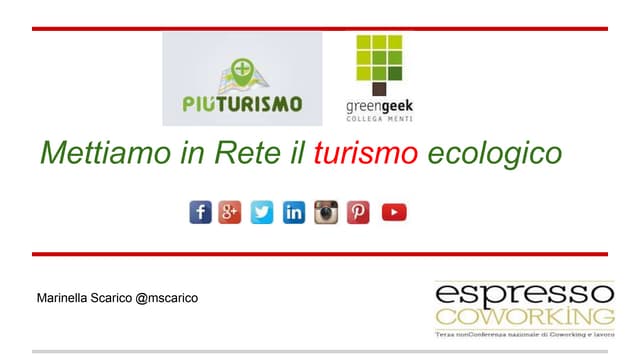 Coworking espresso +turismo scarico marinella