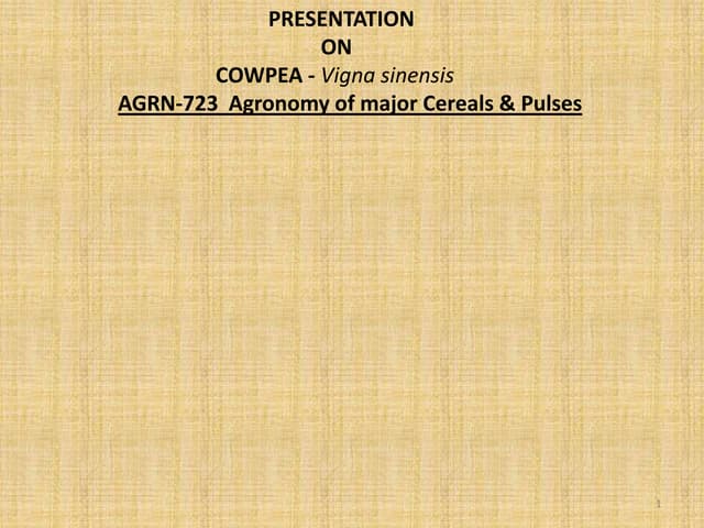 Cowpea presentation