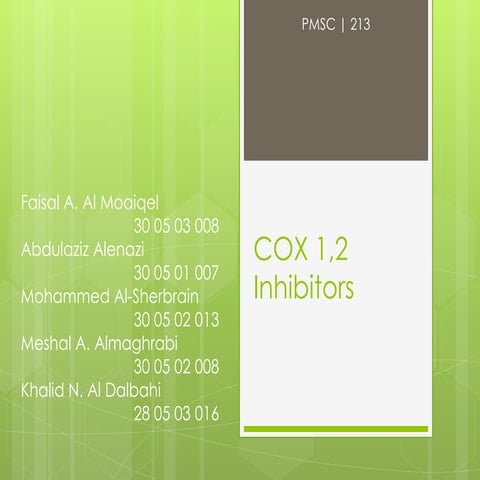 Cox 1,2 inhibitors