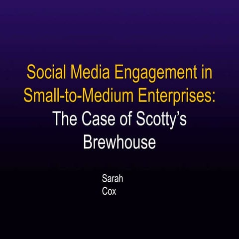 Social Media for small business