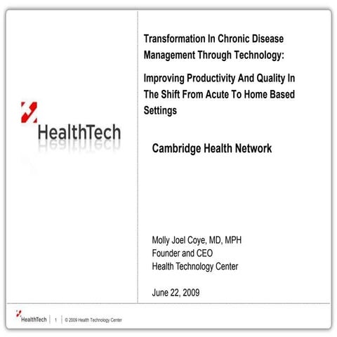 Transformation In Chronic Disease Management Through Technology: Improving Pr...
