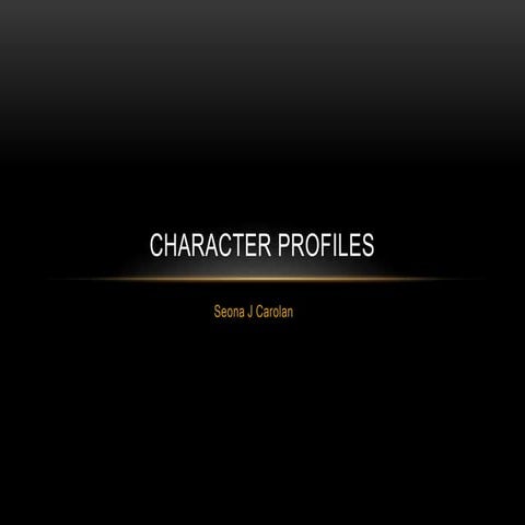 Character Profiles 