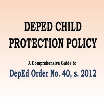 CPC FUNCTIONALITY TOOL deped protection policy | PDF