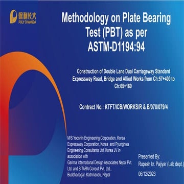 Plate load test | PDF
