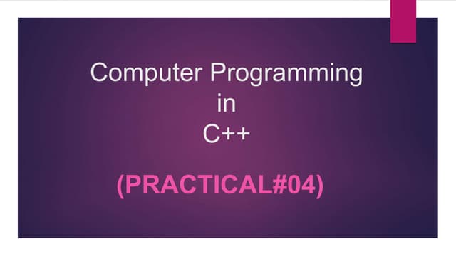 Few Operator used in c++