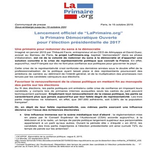 CP  Lancement de LaPrimaire.org - 1...
