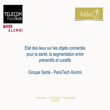 Cp paris tech santé - iot préventif - curatif
